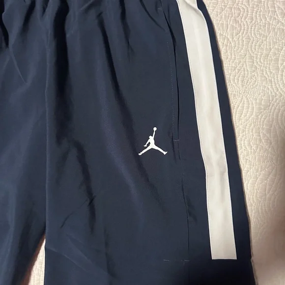 Jordan Men's Dark Blue and White Athletic Shorts - Picture 2 of 3